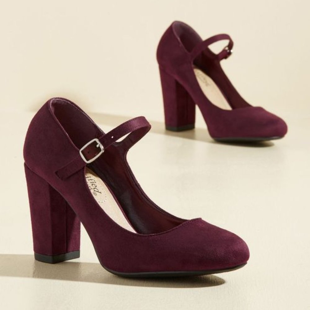 Modcloth "Dynamic Dinner Date" Heel - Size 6